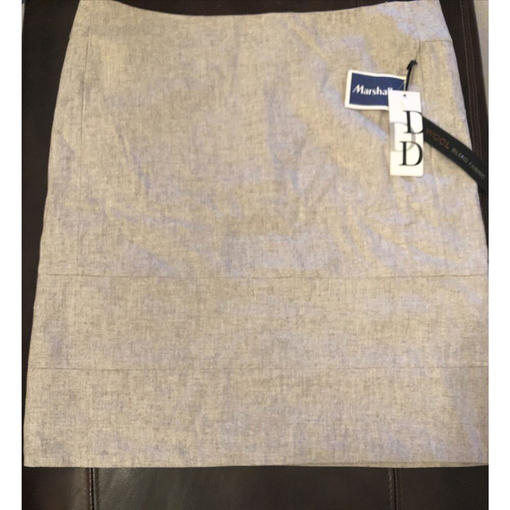 Dalia Collection Women’s Beige Wool Blend Skirt Size 10 NWT‎